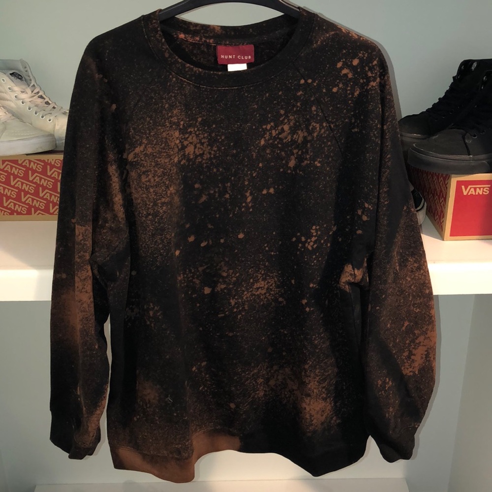 Custom Bleached Crewneck Sweater
